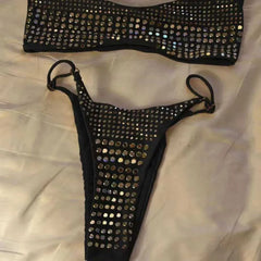 Luxury Rhinestone Micro Bikini Set