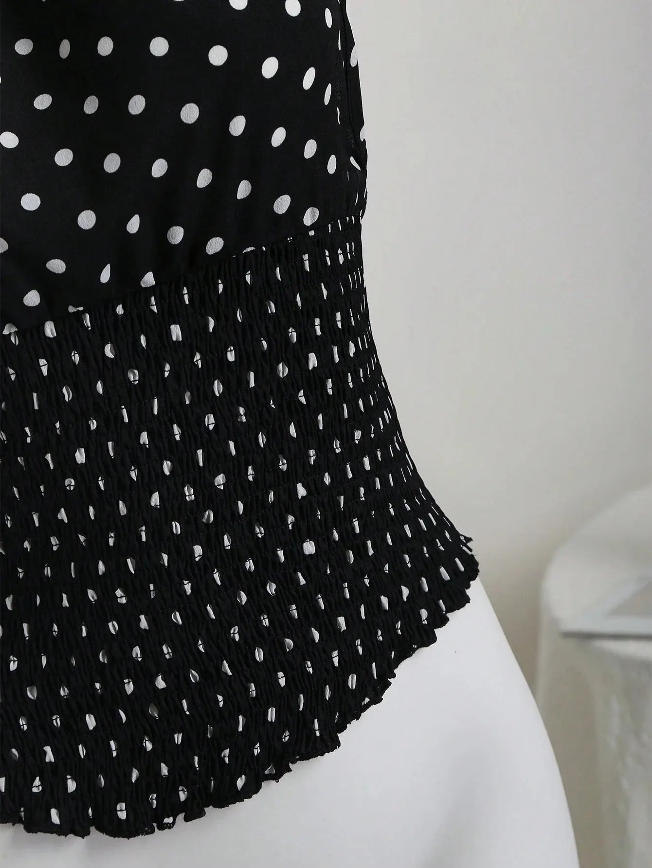 Polka Dot Halter Tie Top