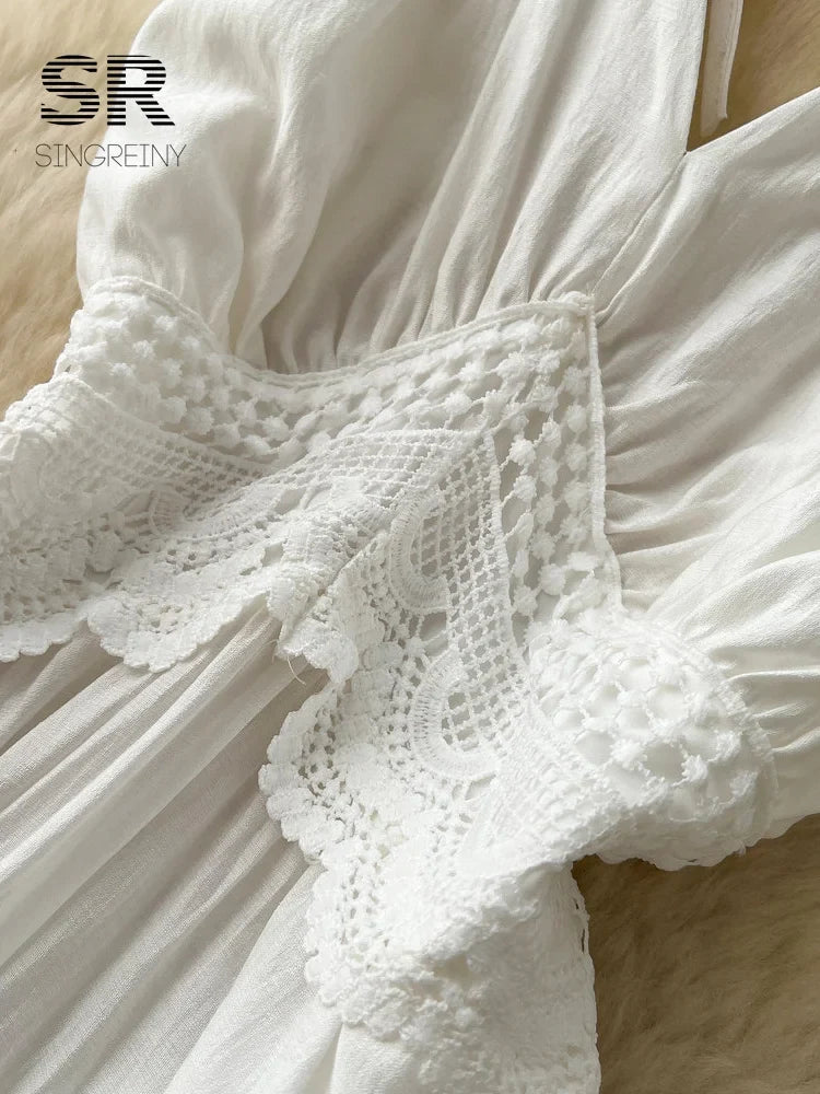 Hollow Out Seaside Dress