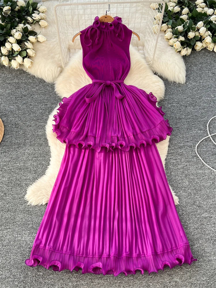 Ruffles Long Dress