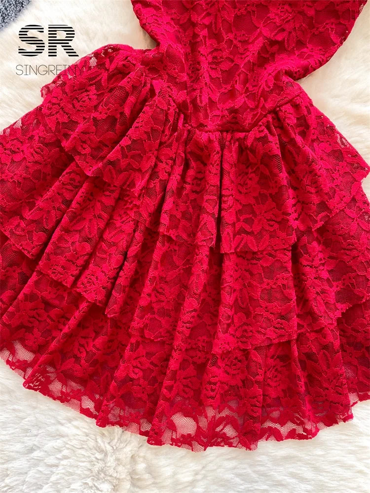 Ladies Floral Lace Dress