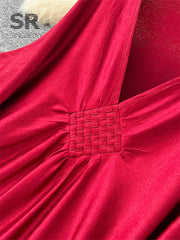 Afican Satin Long Dress