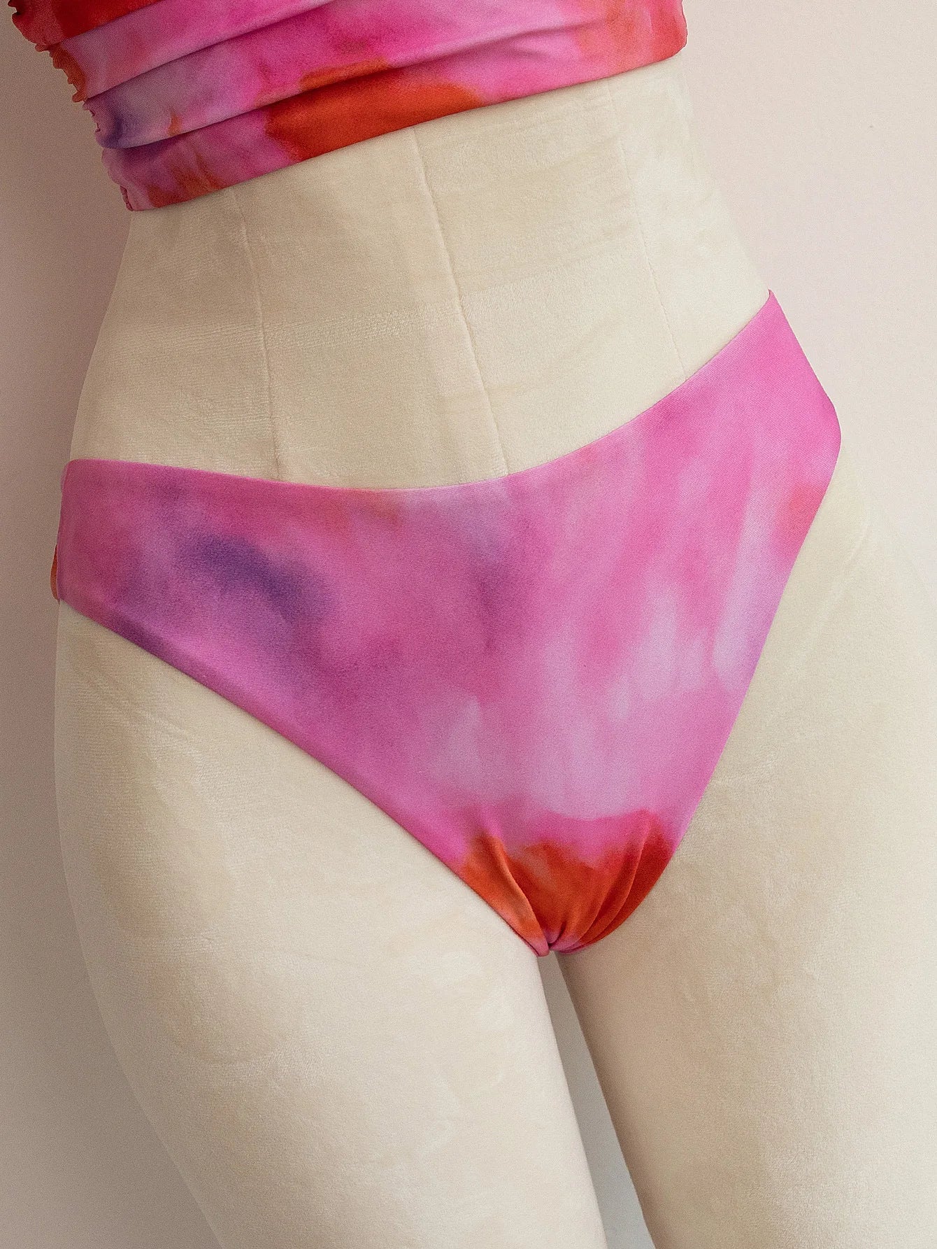 Pink Tie Dye Gradient Bikini Set