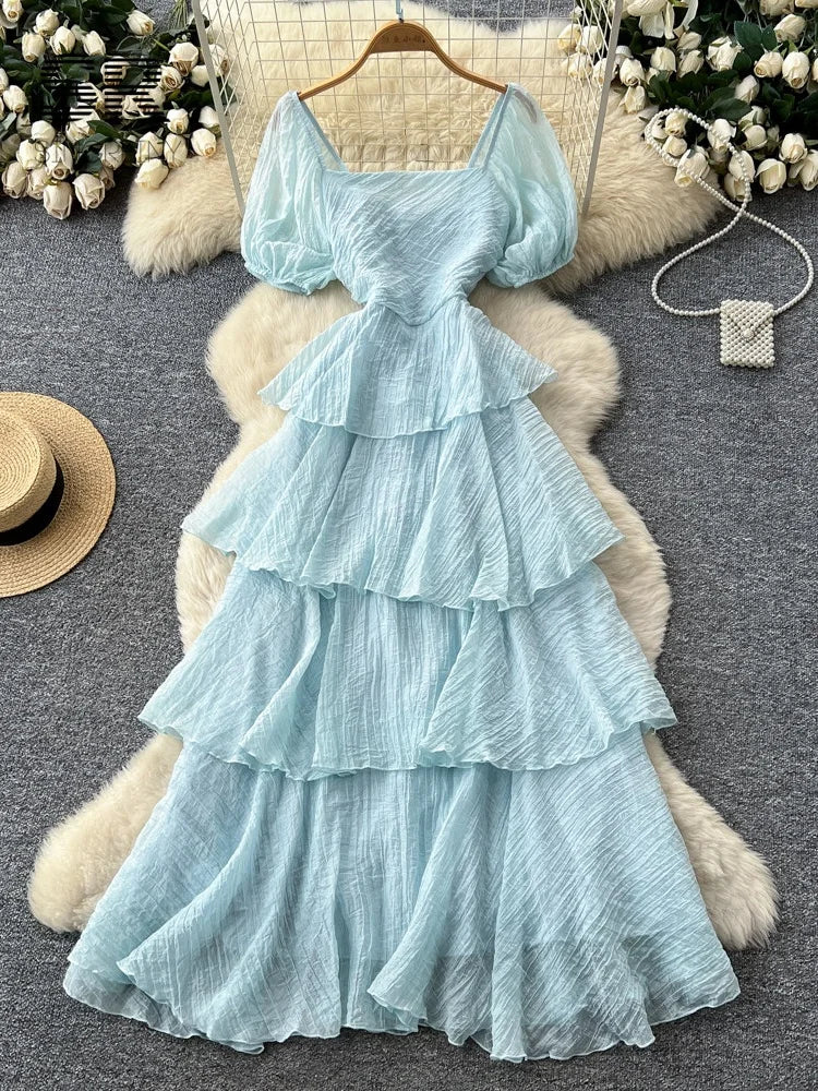 Holiday Flowy Cake Dress