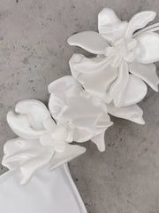 Sexy 3D Flower Strap Bikini Set