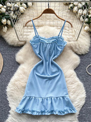Spaghetti Strap Party Short Dress