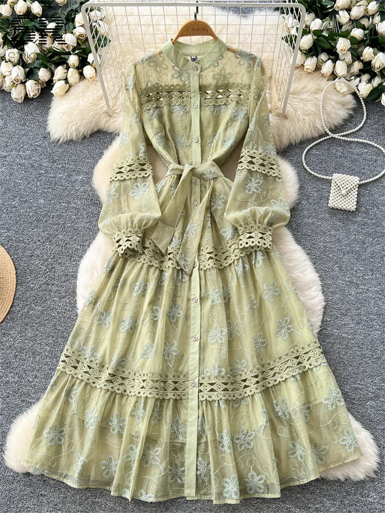 Elegant Vintage Long Dress