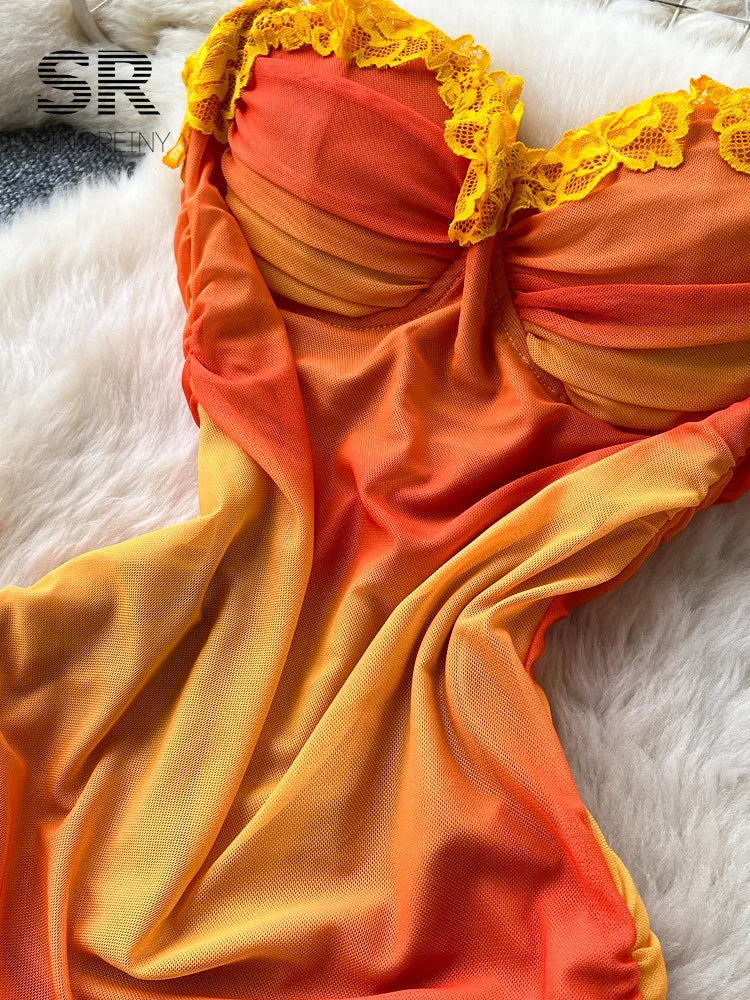 Gradient Mesh Beach SunDress