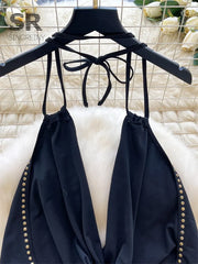 Sexy Rivet Mini Dress