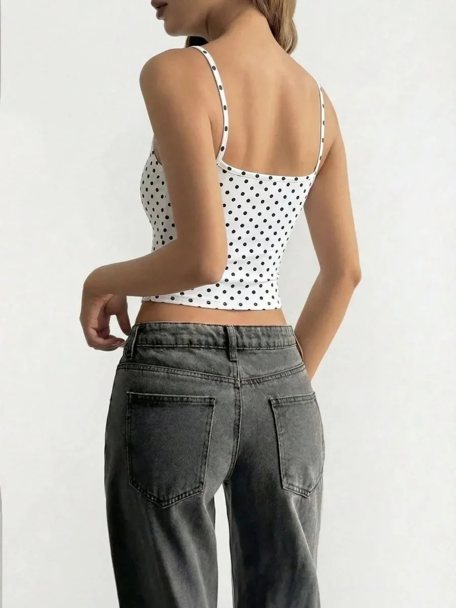 Casual Y2K Street Style Slim fit Crop Top