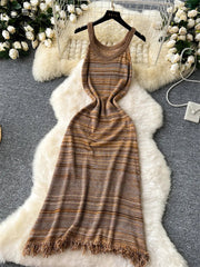 Bohemian Vintage Knitting Dress