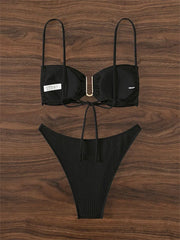 Sexy U Neck Bikini Set