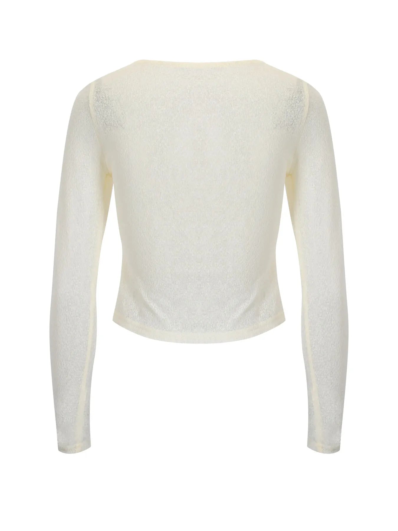 Long Sleeves T-shirt Autumn New Streetwear  Casual Slim O-Neck See Through Tees Solid Sexy Lady Versatile Clothing
