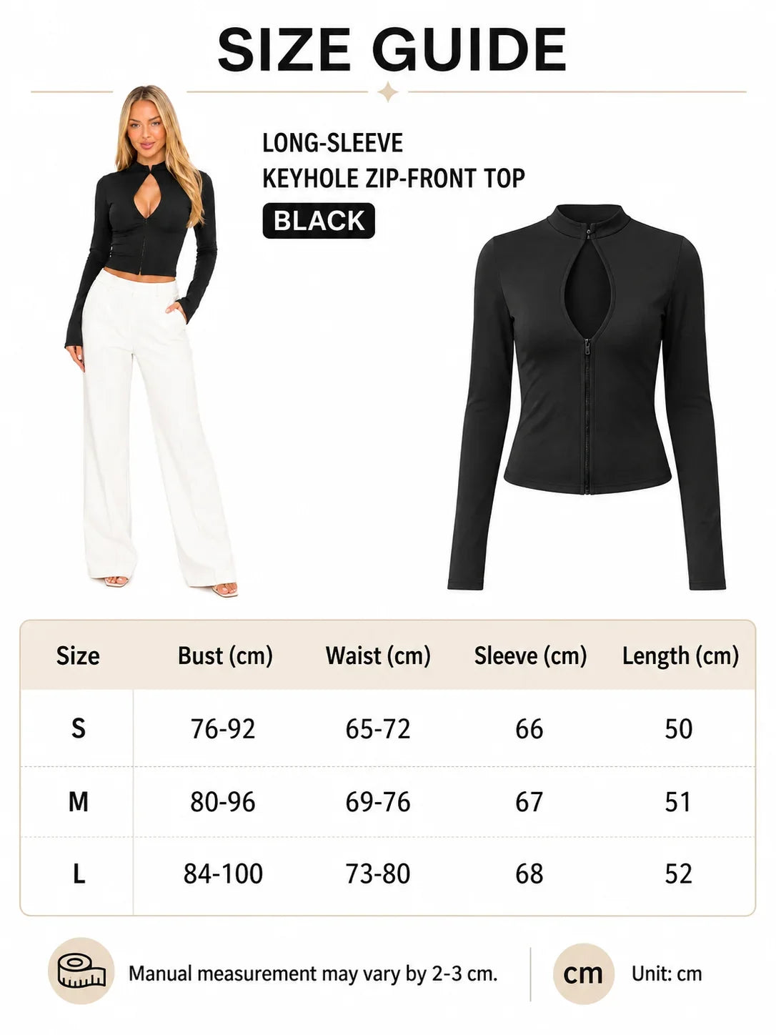 Keyhole Cutout Long Sleeve Crop Top
