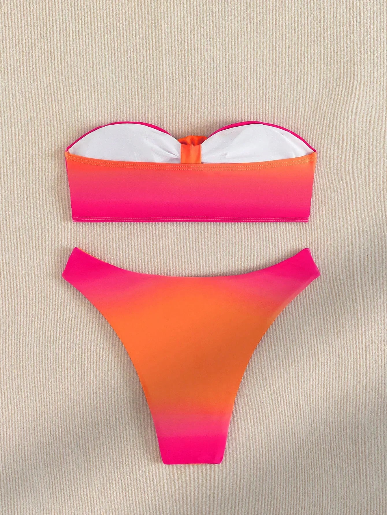 Sexy Orange Gradient Bikini Set
