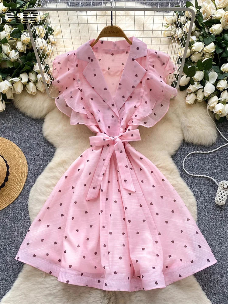 Sweet Heart Print SunDress