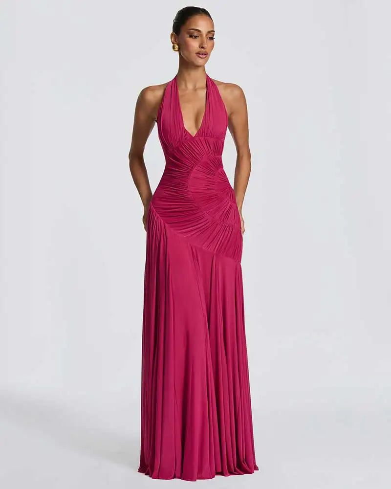 Halter Sexy Bodycon Maxi Dress