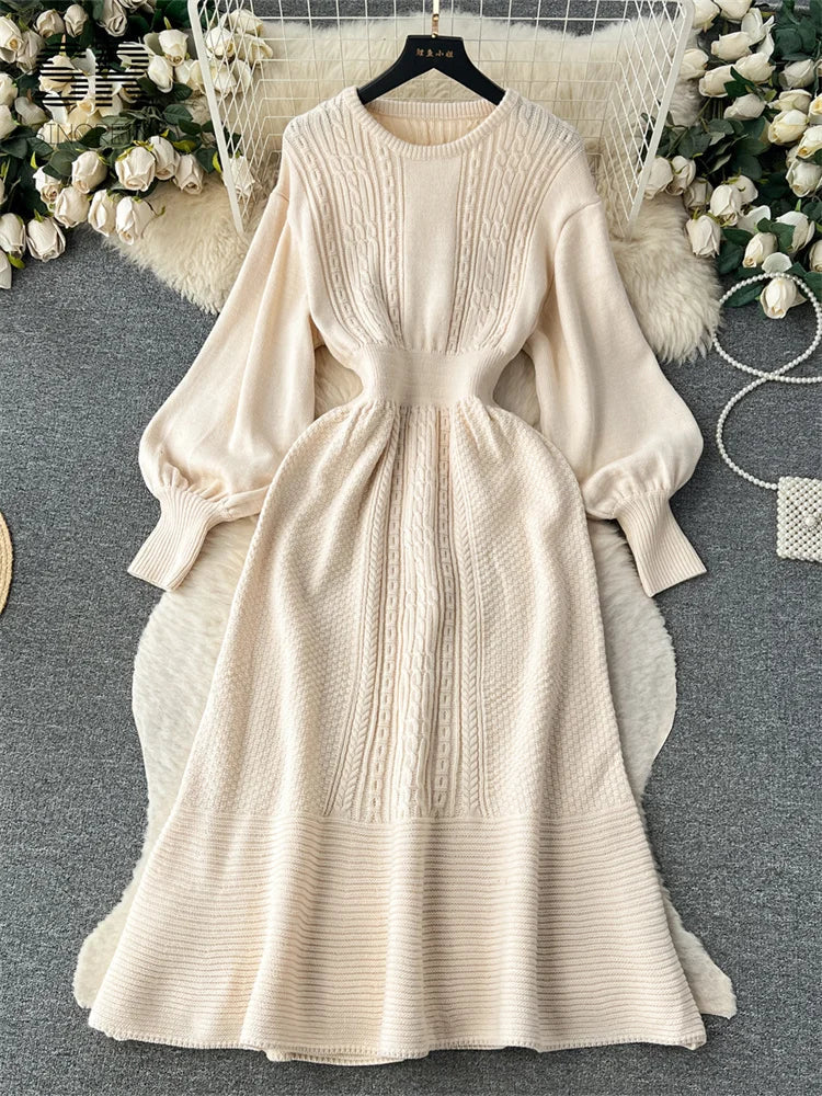 Loose Casual Knit Long Dress