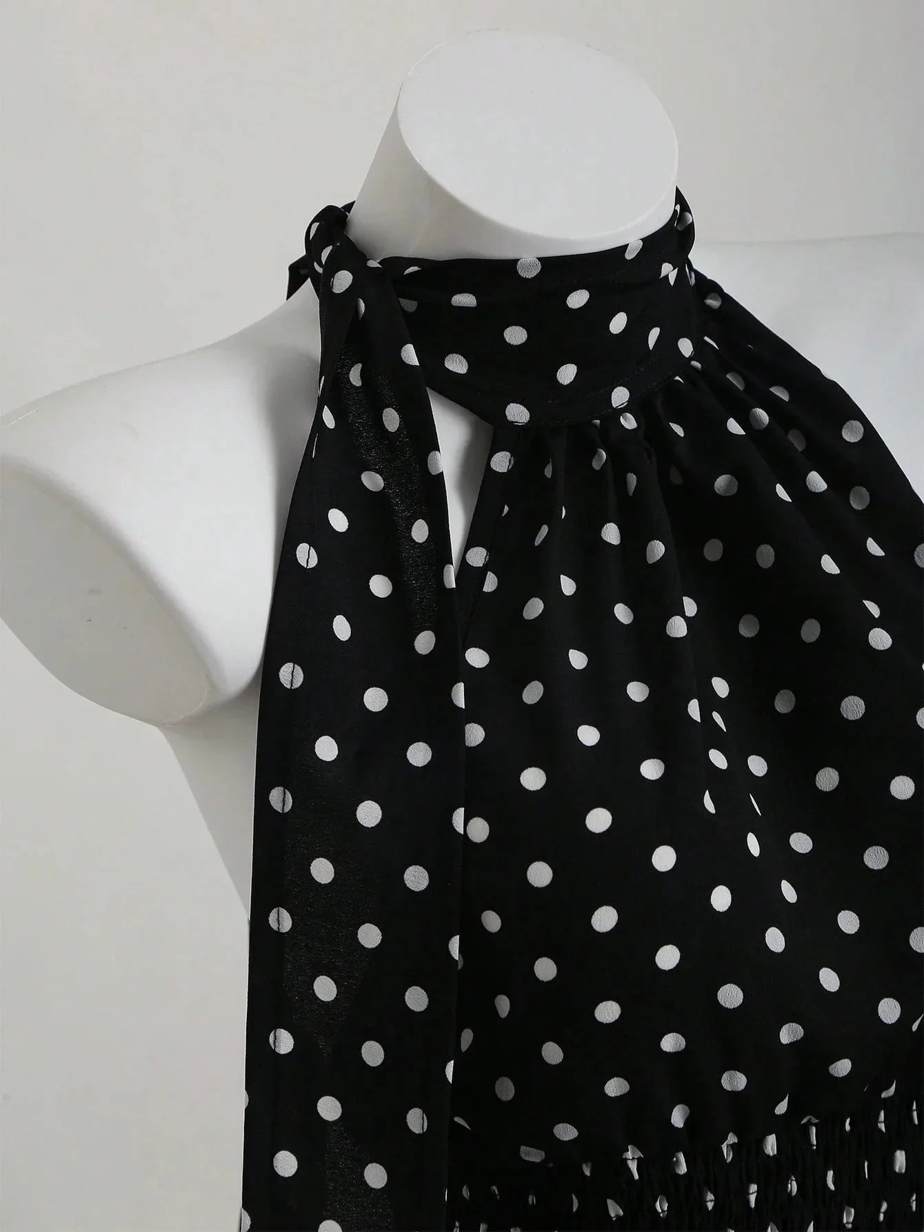 Polka Dot Halter Tie Top