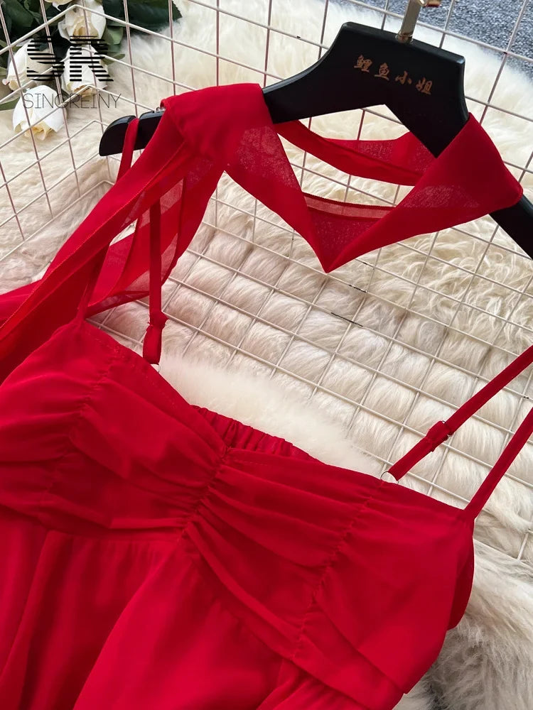 Flowy Chiffon Vacation Dress