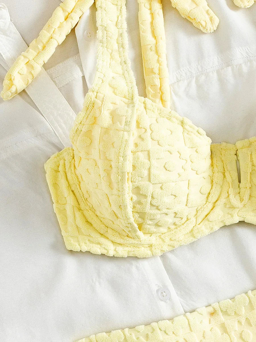 S - XL V Shaped Underwired Female Swimsuit