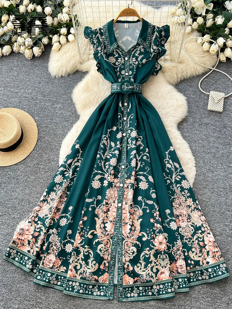 Artistic Print Classy Dress
