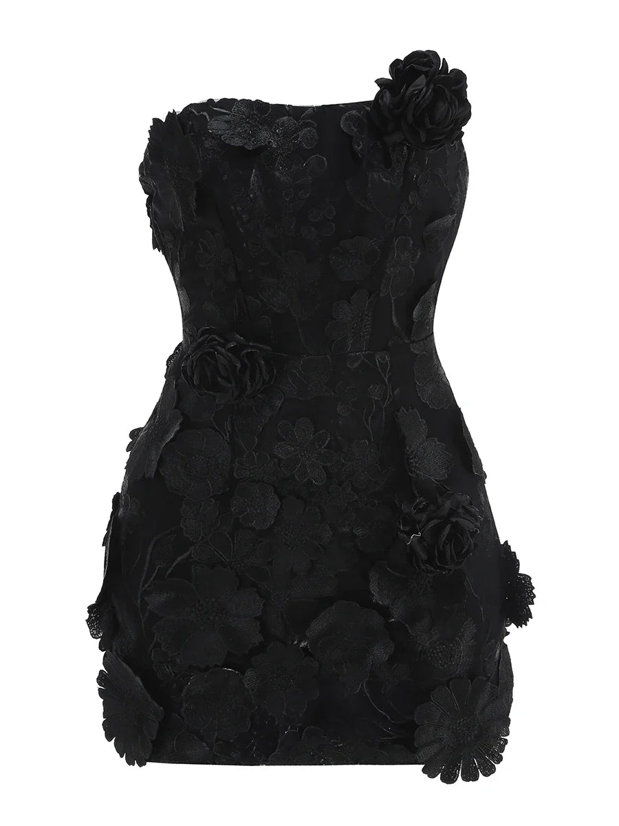 Sexy Strapless High Waist Wedding Guest Dress