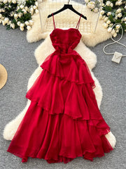 Ruched Ruffles Dress