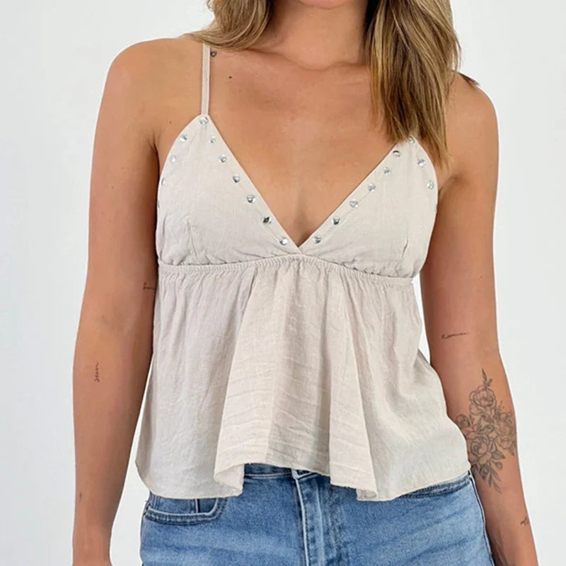 Going Out Backless Crop Tops