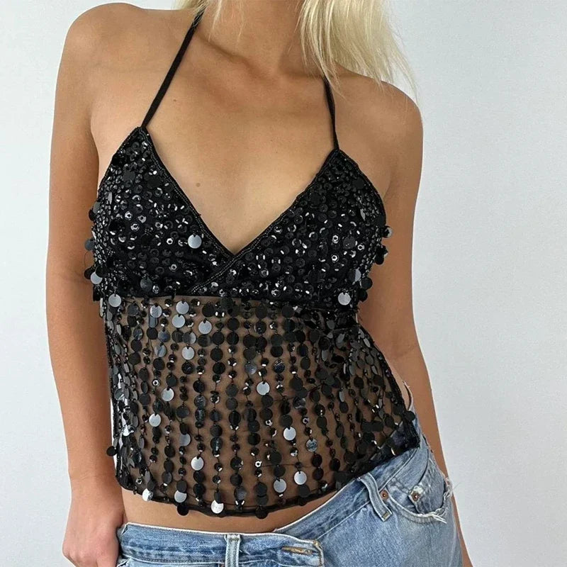 Sequin Camis Top