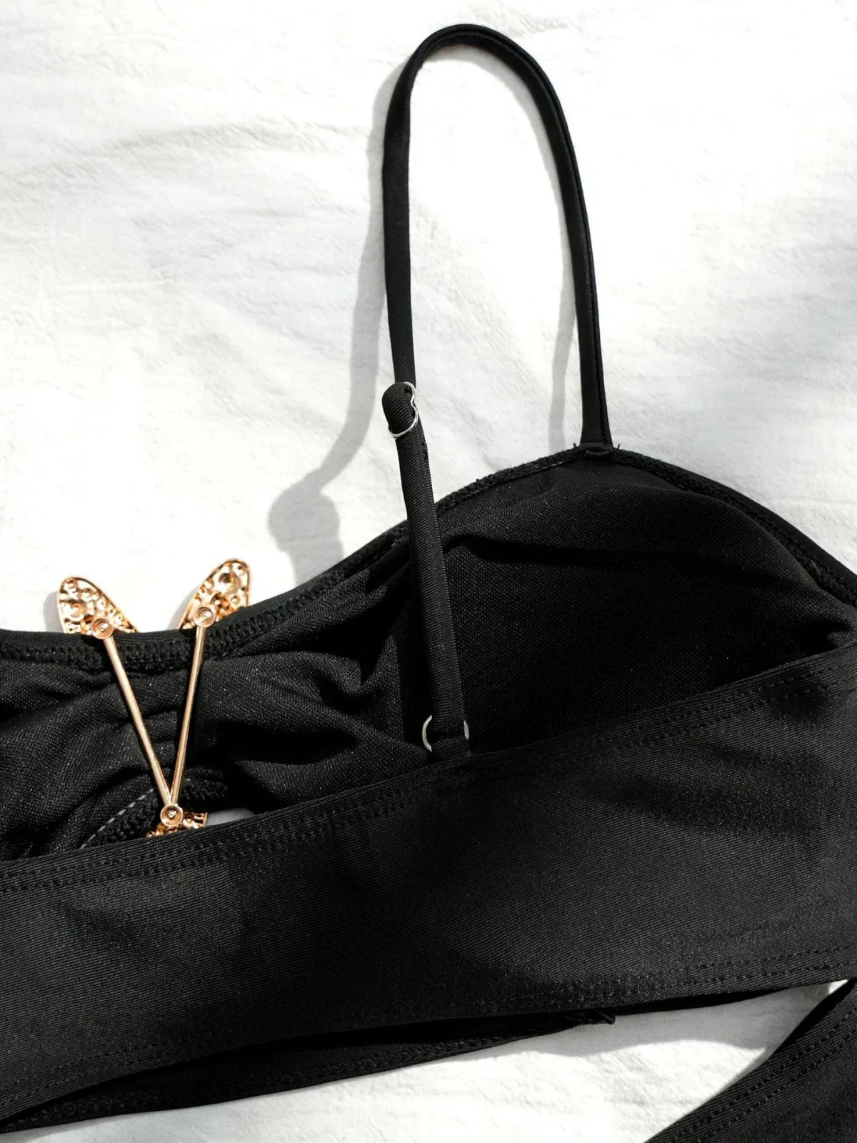 Sexy Black Starfish High Waist Bikini Set