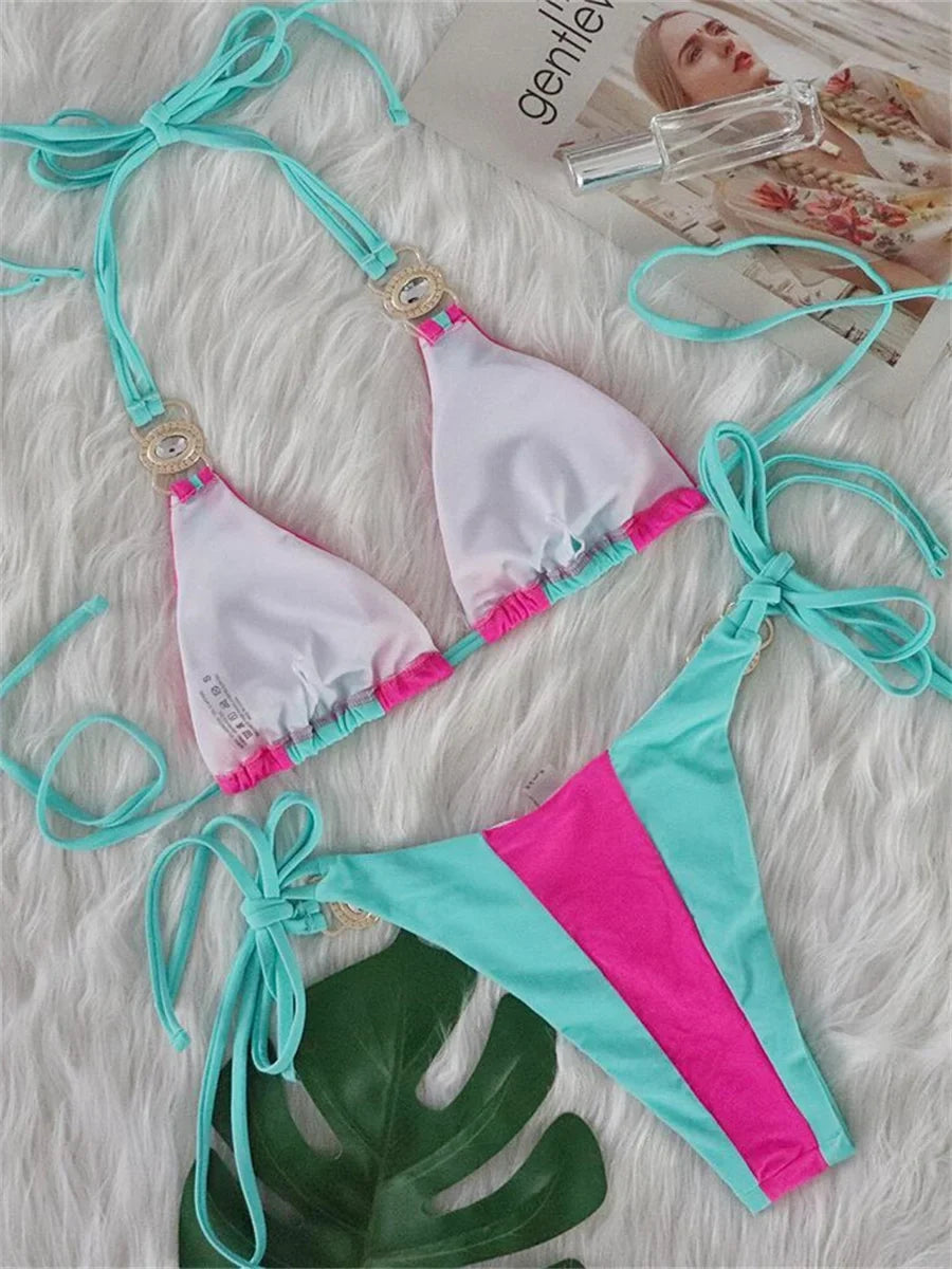 Sexy Rhinestones Bikini