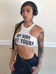 Letter Printed Tank Top