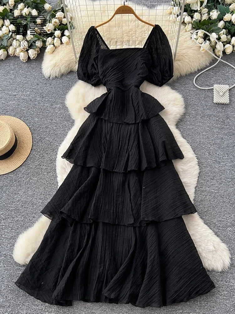 Holiday Flowy Cake Dress