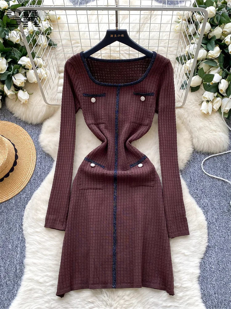 Senior Autumn Knitted Dress