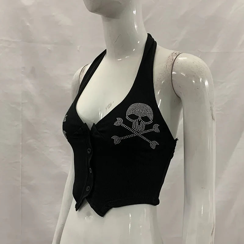 Harajuku Street Sleeveless Tank Sexy Spice Girls Casual Crop Top