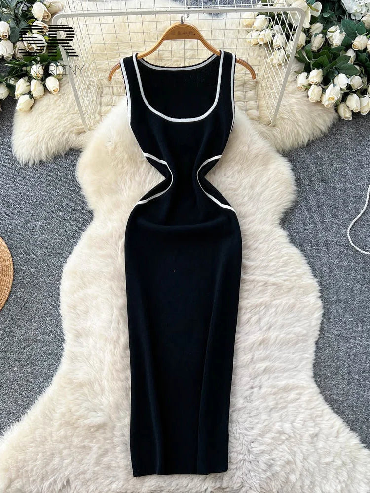 Minimalist Casual Knitting Dress