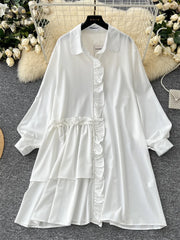 Autumn Casual Shirt Dress