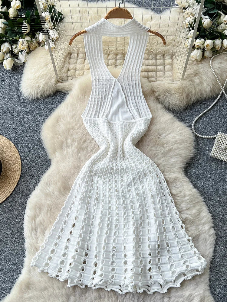 Backless Sexy Mini Dress