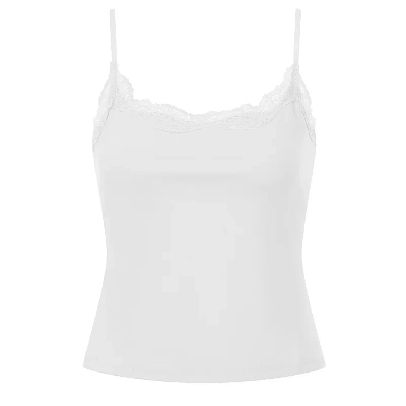 Y2k Padded Lace Camisoles Top