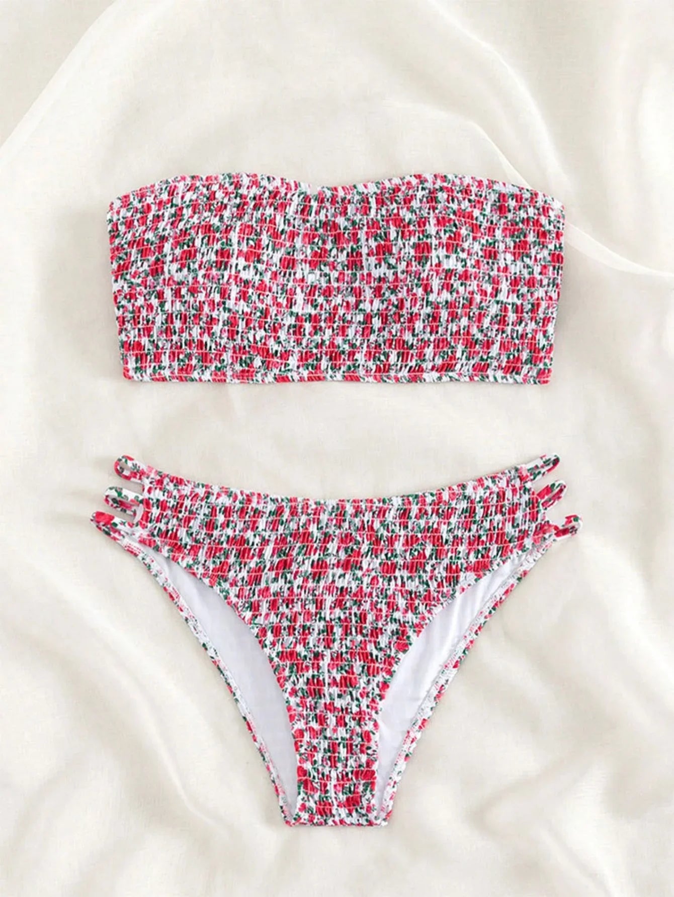 Sexy Hollow Out High Waist Bikini Set