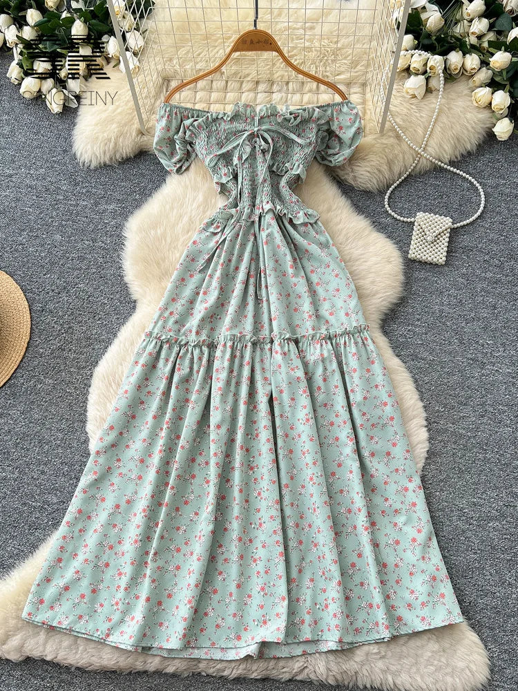 Vacation Floral A-line SunDress
