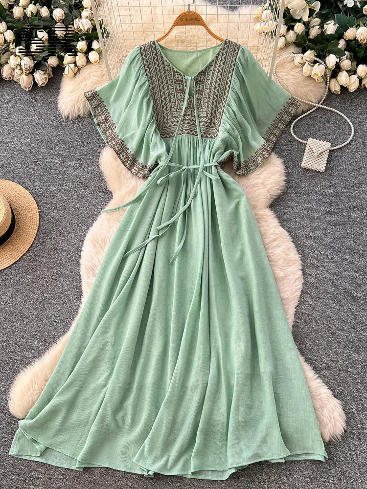 Bohemian Vacation Casual Dress