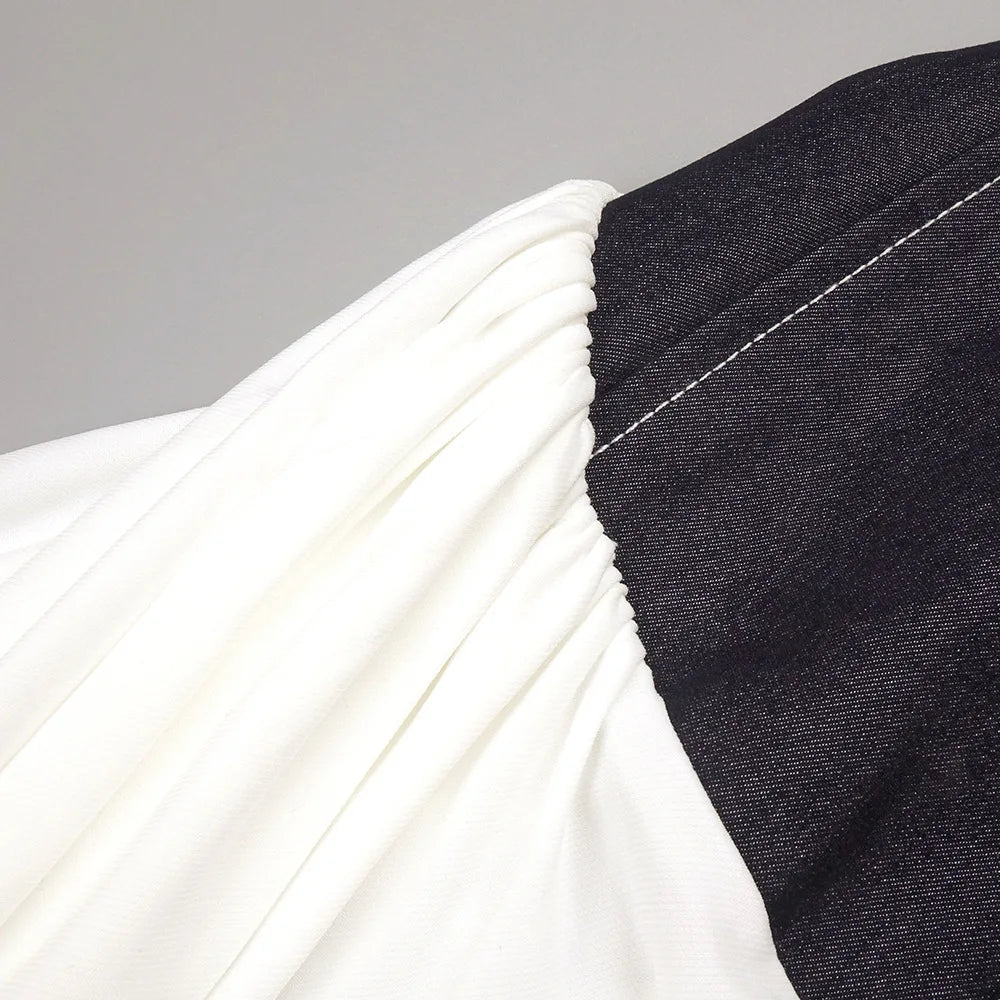 Luxury Halter V-Neck White Maxi Dress