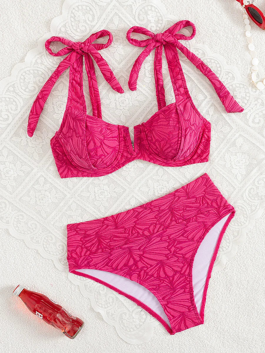 S - XL V Shaped Underwired Female Swimsuit
