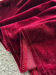 Sexy Senior Velvet Dress
