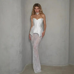 White Brithday Party Dress