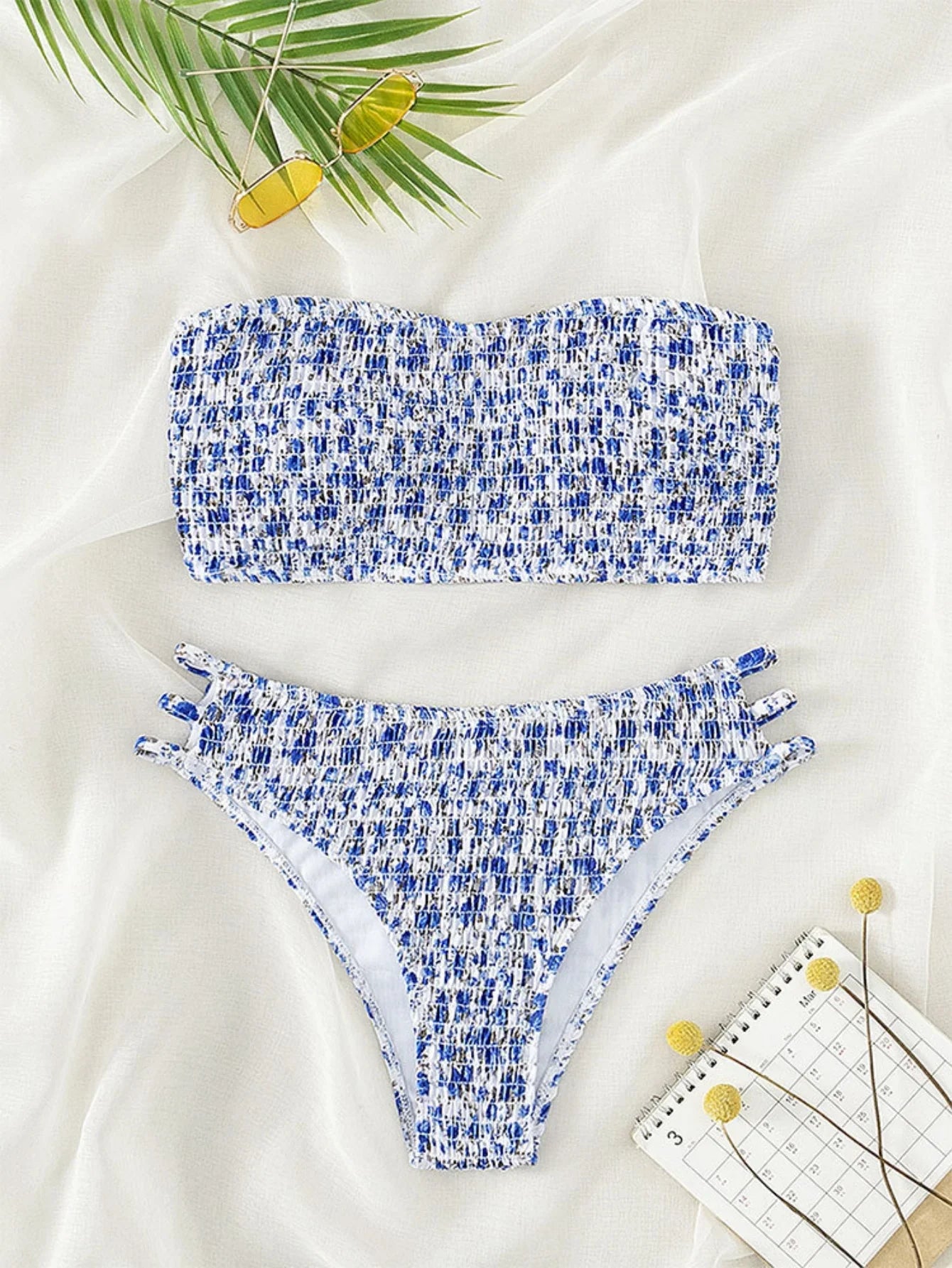 Sexy Hollow Out High Waist Bikini Set