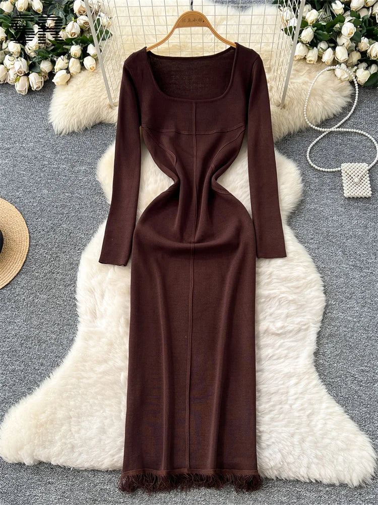 Autumn Tassel Dress