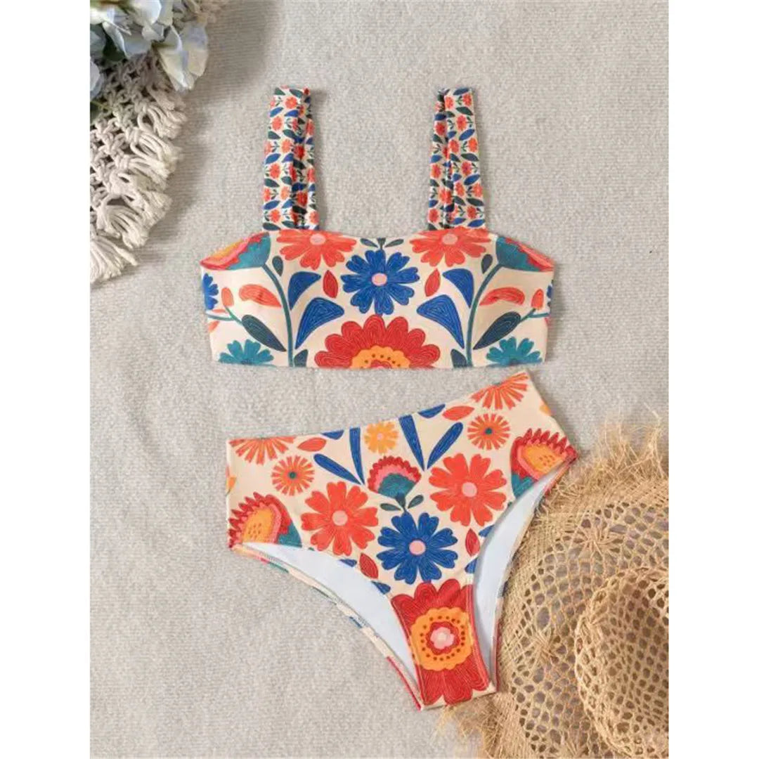 XS - XXL Floral Printed Female Swimsuit